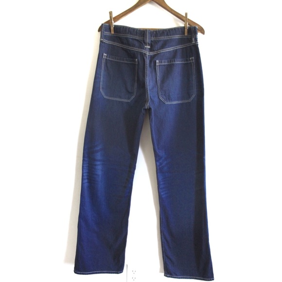 We the Free Free People NWOT Wide Leg Dark Wash Jeans 28 6 - Picture 6 of 9